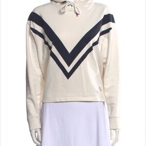 Tory Sport graphic knit sweatshirt neutral 2025